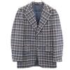 JC PENNEY 80s Vintage Union Ticket Check Pattern Tailored Jacket Brown Men's Used