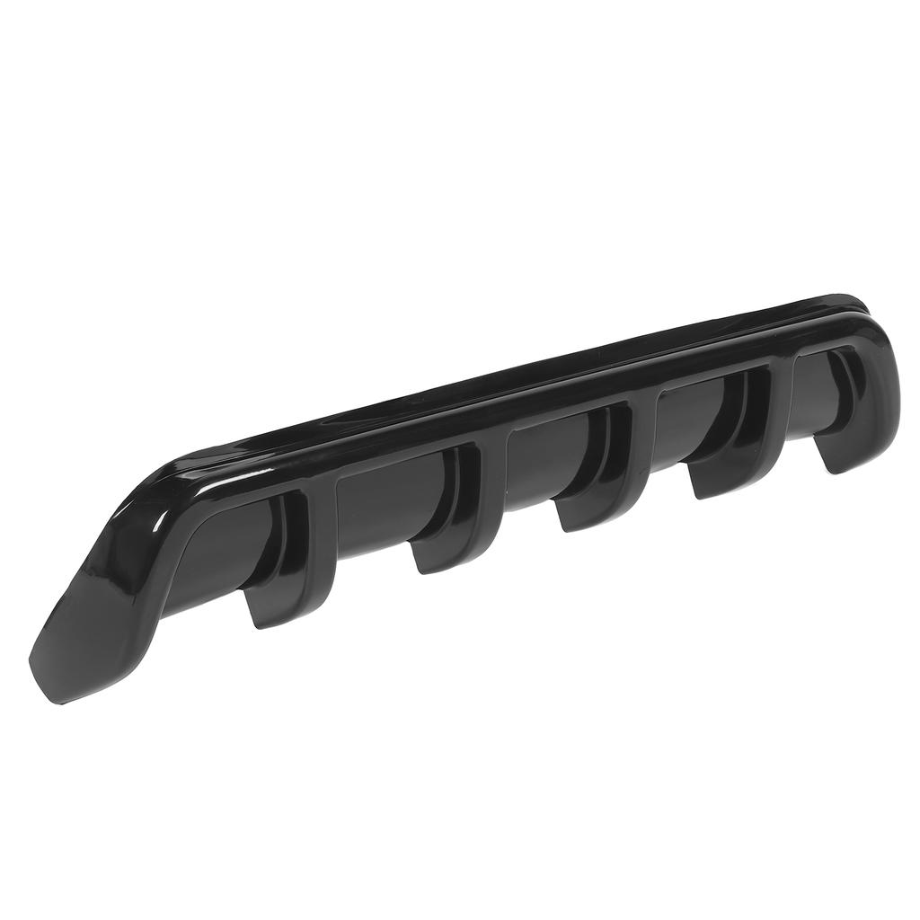 Universal Rear Spoiler Shark Fin Tail Insert Bumper Diffuser Lip Car Body ModifiedGlossy Black
