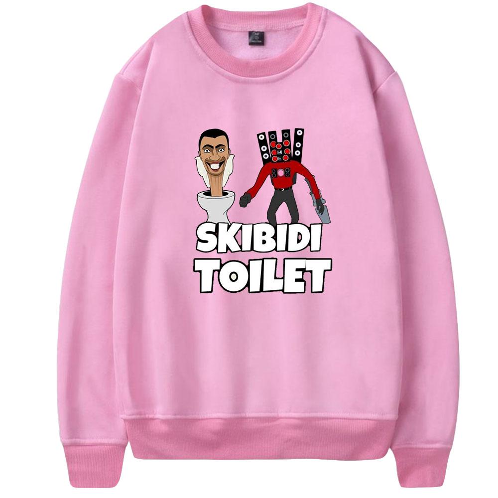 Autumn Men's Sweater Pullover Skibidi Toilet Anime Printed Round Neck Sweater Men's Fashion Long Sweatshirt Tops