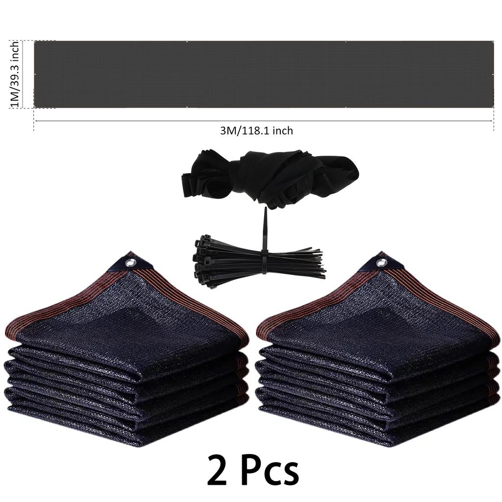 Balcony Sunshade Net Privacy Fence Screen Outdoors Anti-UV Panels Mesh Cover Effective Shading Shade Swimming Pool Net Cover