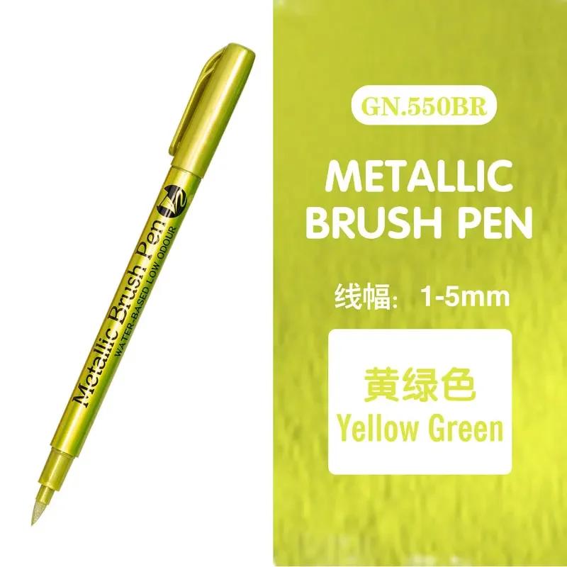 Double Tip Metallic Gold Silver Marker Pen Permanent Art Marker Crafts DIY Painting Pens Card Making Stationery Art Supplies