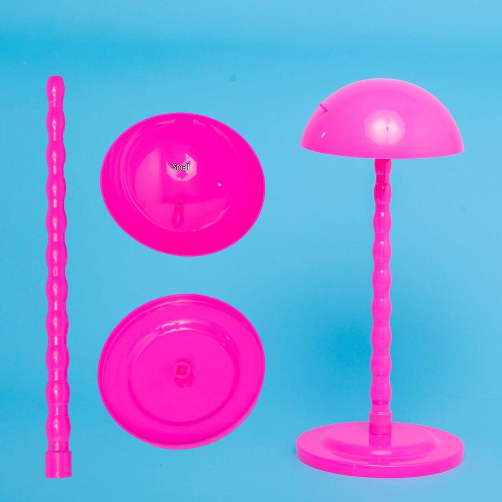 **Portable Cross-Border Wig and Hat Stand Holder**: Durable Plastic Mushroom Design for Efficient Storage and Support.