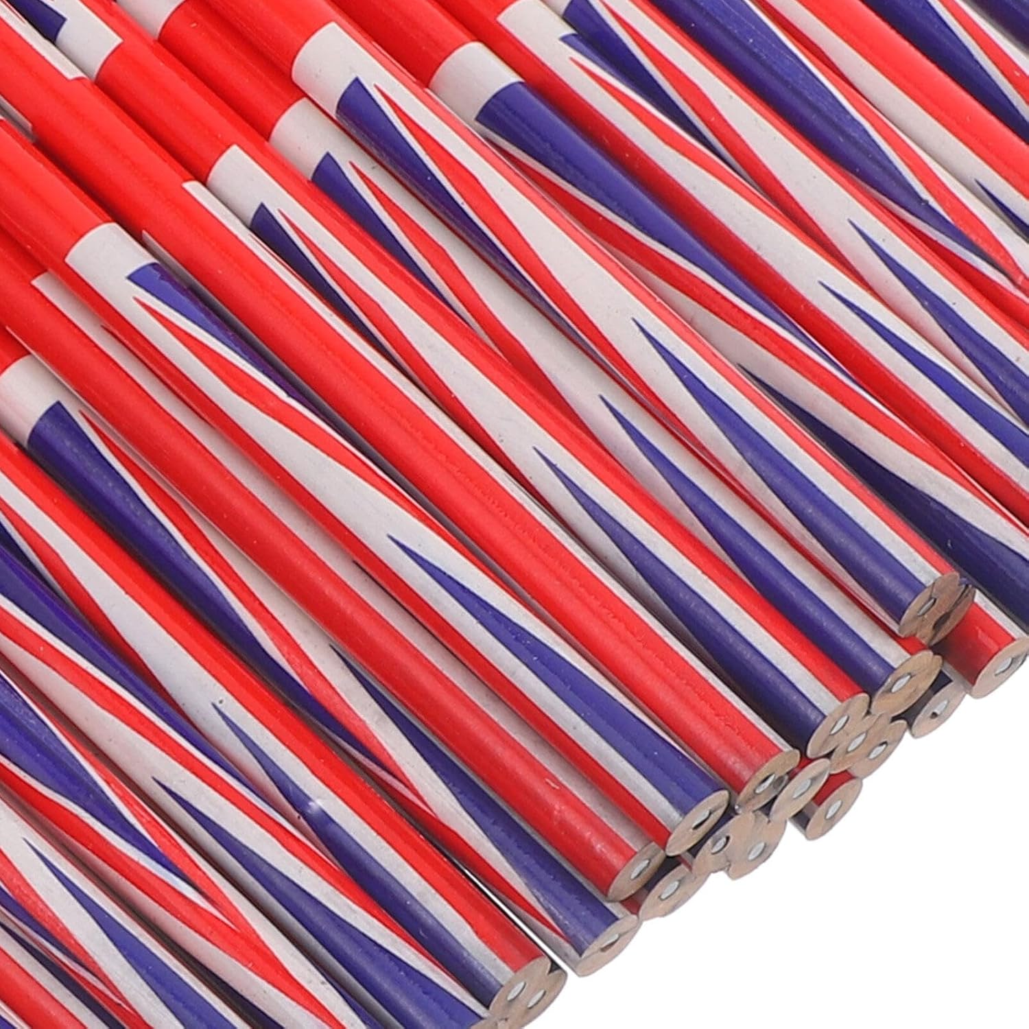 

60 шт. Деревянные карандаши с флагом Англии Многоцелевые декоративные пишущие карандаши для школы, офиса и искусства Легкие портативные принадлежности для рисования и черчения