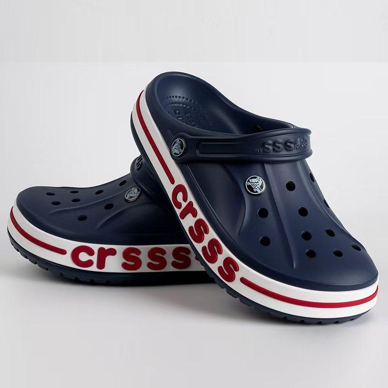 Summer new Cro men's and women's polka dot lace hole shoes outdoor sports and leisure beach bag head hollow cool slippers