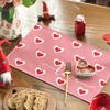 4/6pcs Love Pink Valentine's Day Placemats Mother's Day Wedding Anniversary Placemat for Party Kitchen Restaurant Decoration 12x18inch