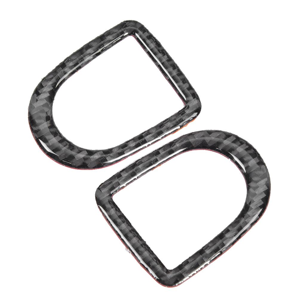 

2 шт. Накладка на кнопку-пистон замка двери автомобиля из углеволокна, подходит для Ford Mustang 20092013