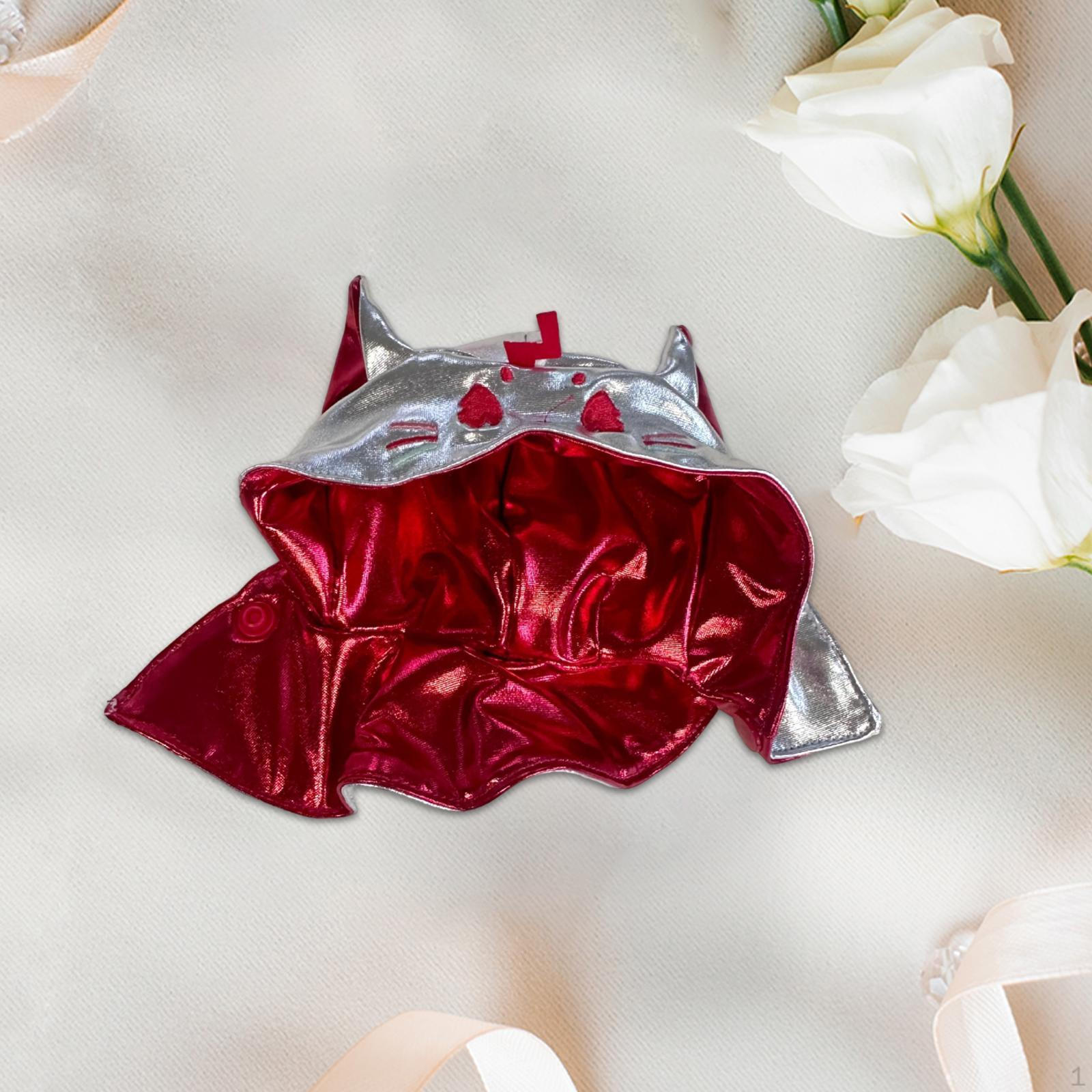 

Doll Clothes Plush Accessories Cape Soft DIY Clothing Stylish Waterproof silvery