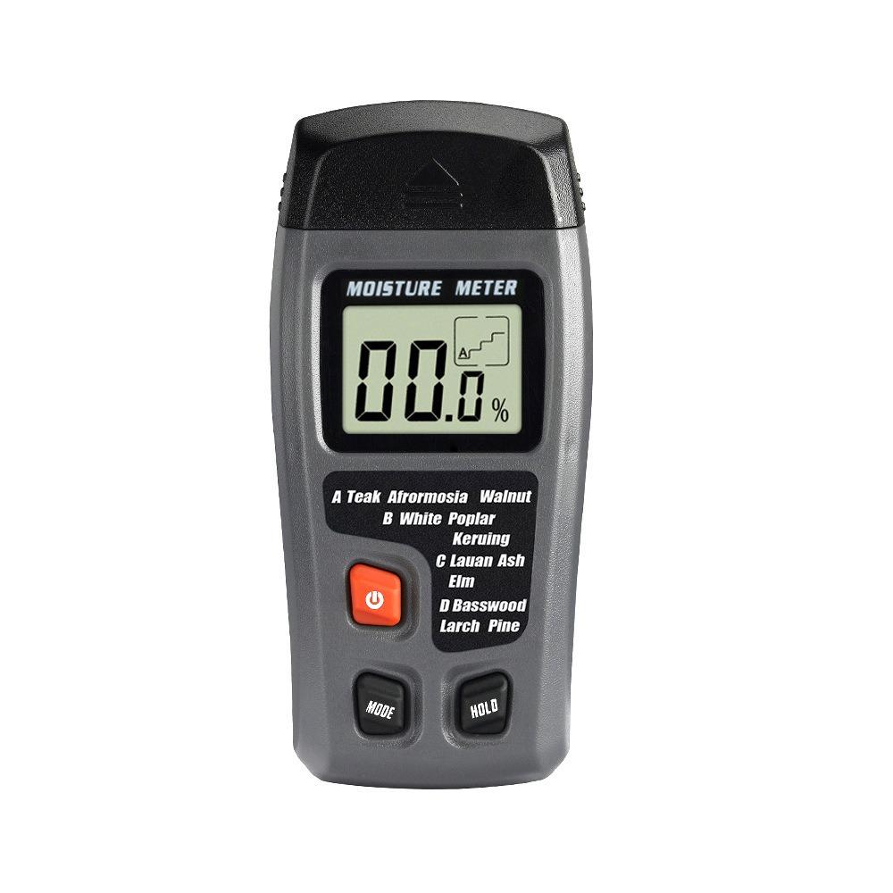 Two Pins Wall Moisture Detector 4 Measurement Modes Timber Damp Hygrometer  Cardboard Box