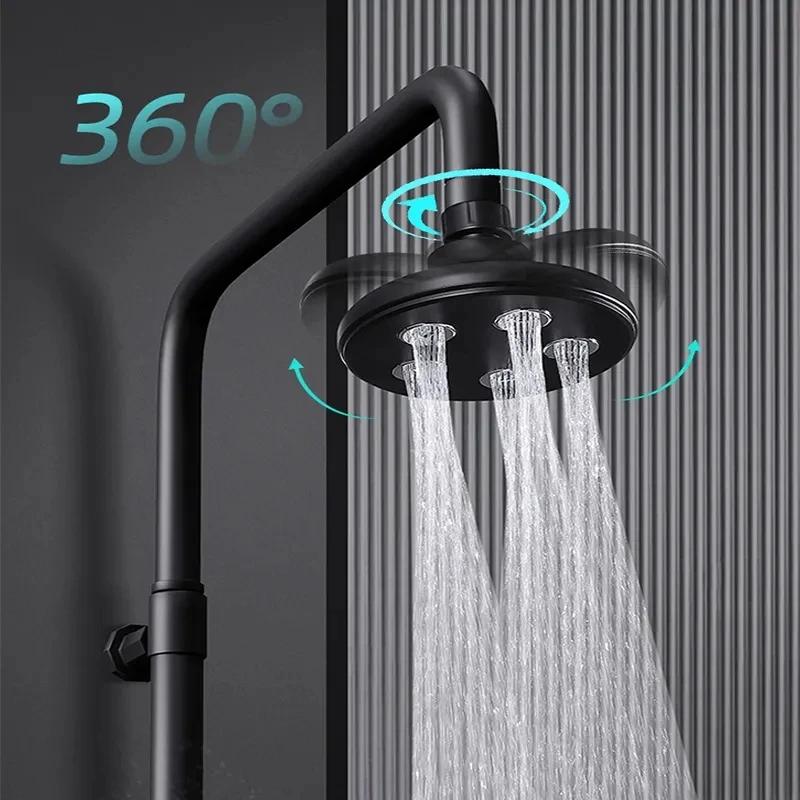 High Pressure Mini Shower with Water Flowing Around The Shower Head, Water-saving Shower Bathroom Accessories Head