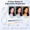 Mini Magnetic LED Rechargeable Phone Fill Light,3 Color Temps Foldable Clip Selfie Light for Pet Vlog Live,Dog Photography Pocket LED Light