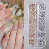 Mix 3D Flatback Nail  12 Grids Mini  Diamonds For Nail Art Glitter Charm Decorative Diy Manicure Art Accessor