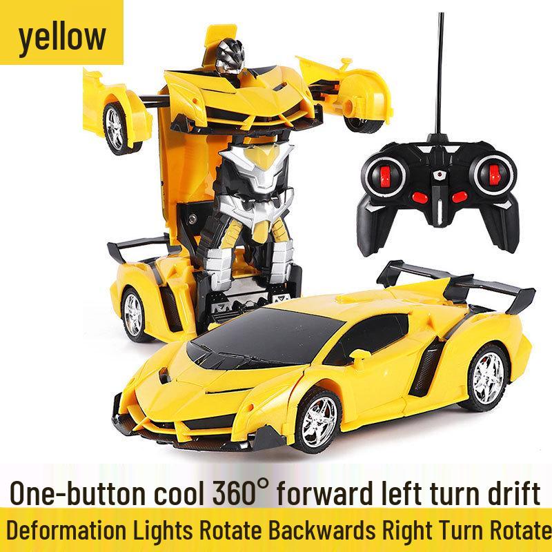 1:18 Remote Control Car Toy - One-Button Transforming Robot Model for Kids