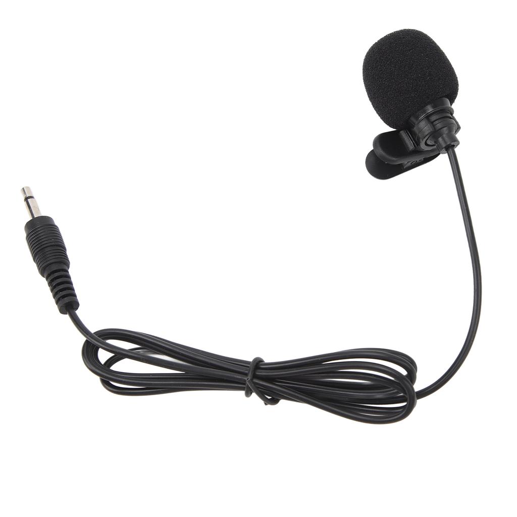 Wired Lavalier Lapel Clip On Microphone Noise Reduction Mini Portable Omnidirectional Condenser Microphone for