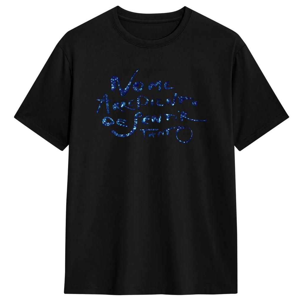 Non Mi Pento Di Sentire Così T-shirt Uomo Karol G Divertente Puro Cotone Maglietta Girocollo Manica Corta T-shirt Taglie Grandi Top