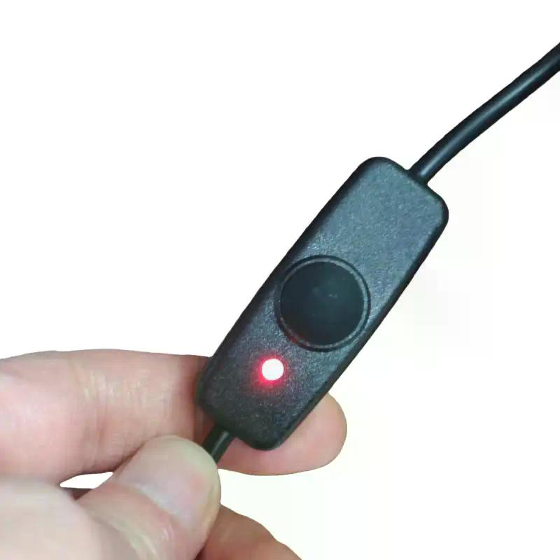 30/100cm USB Extension Cable With ON OFF Switch LED Indicator For USB Fan LED Lamp Data Sync USB 2.0 Extender Cord