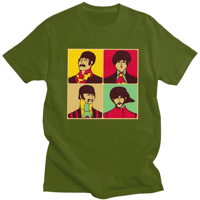 Custom The Beatle Heavy Metal Rock Tshirts for Men Short Sleeve Leisure T Shirt Tshirt Loose Fit Pure Cotton Tees Gift