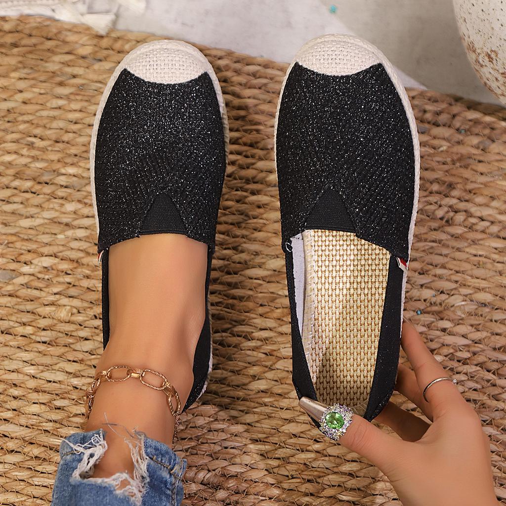 Women Flats Summer New Canvas Shoes Breathable Casual Loafers Slip-On Graffiti Espadrilles Flat Sneakers Women Zapatos De Mujer