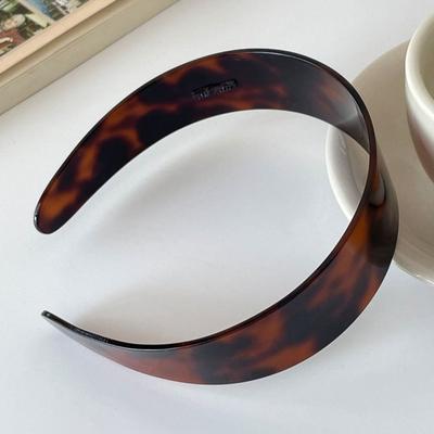 French Retro Hairband Headdress Korean Style Hair Hoop Trendy Leopard Headband  Ladies