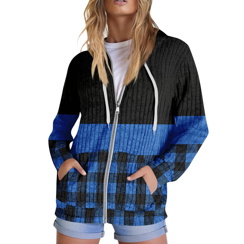 Mikiny pro ženy Trendy topy Ležérní Podzimní Móda Mikina s dlouhým rukávem S kapsami Svetr Lehký