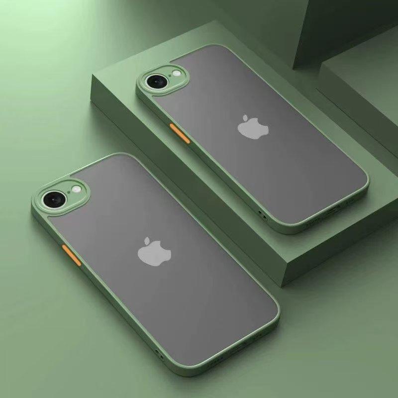 For iPhone 17e 2026 Hard PC Armor Matte Shockproof Camera Protector Funda Bumper Cases Cover Fashion Color Blocking 17E Case