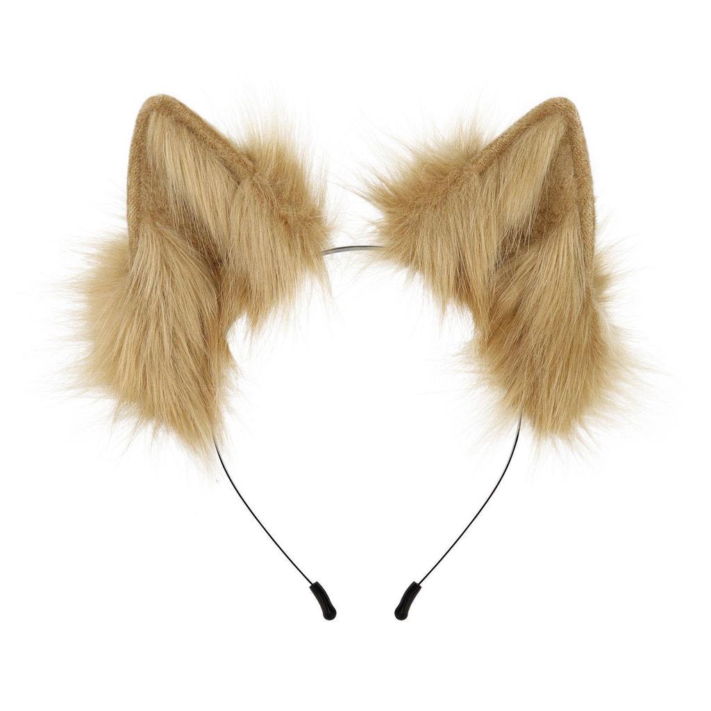 Faux Fur Wolf Ear Headband for Cosplay and Role-Playing