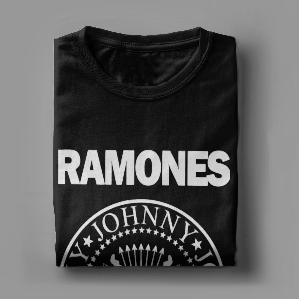 Crazy Ramon Punkrock T-shirts Herr Rundhals Ren Bomull T-shirts Turné Musik Y2K Heavy Metal Harajuku Kortärmade T-shirts Toppar