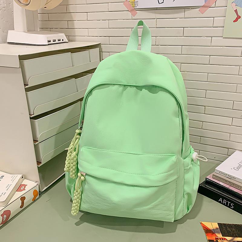 New High-value Dopamine Macaron Color Casual and Simple Lightweight Backpack for Junior High School Students