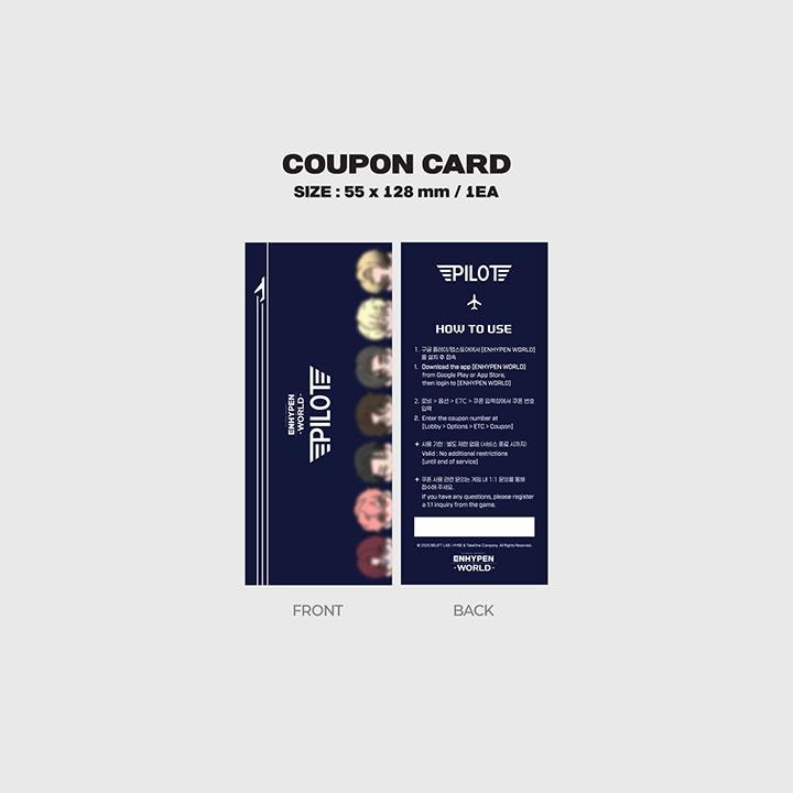 ENHYPEN World Coupon Card Collection PILOT Basic ver.