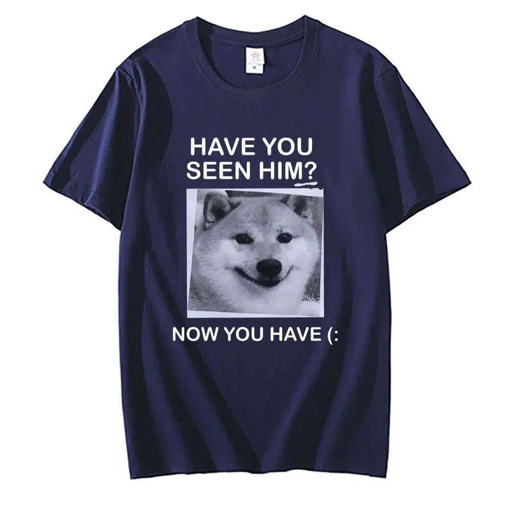 L-ai văzut acum, ai tricou Shiba Inu Tricouri cu imprimeu grafic Amuzant, unisex, pentru femei, tricouri supradimensionate, tricou unisex