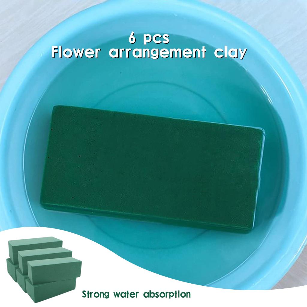 

6 PCS Floral Foam Bricks, Florist Bricks Flower Arrangement, Helping Preserve the Freshness, Nutrients and Beauty зелений