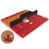 Upgraded Aluminium Router Table Insert Plate Woodworking Tool Set with Miter Gauge and Sliding Tenoning Fence for Router Table