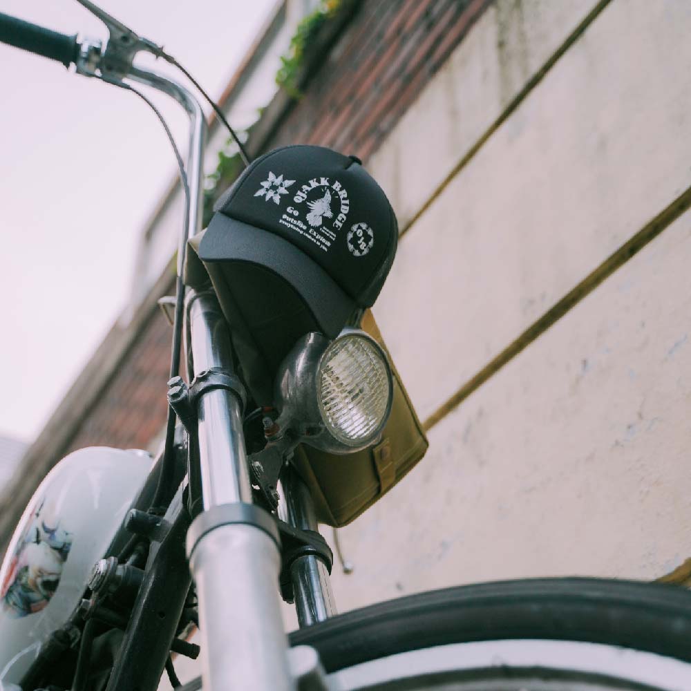 Ojagbeulisji Crow Mesh Cap (Black)