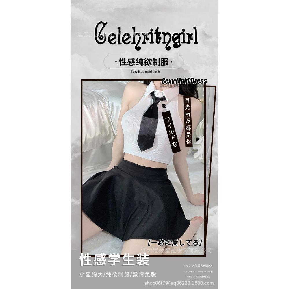 Domila Sex Underwear Uniform Seduction Student Wear Wholesale Sex Uniform Passion Sexy Secretary Split