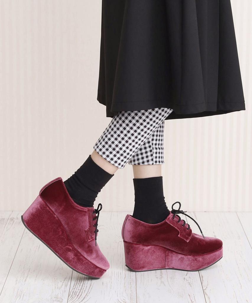 Nouvelle Vogue Relax Platform Lace-Up Boots, Pink, Size 22.5 cm