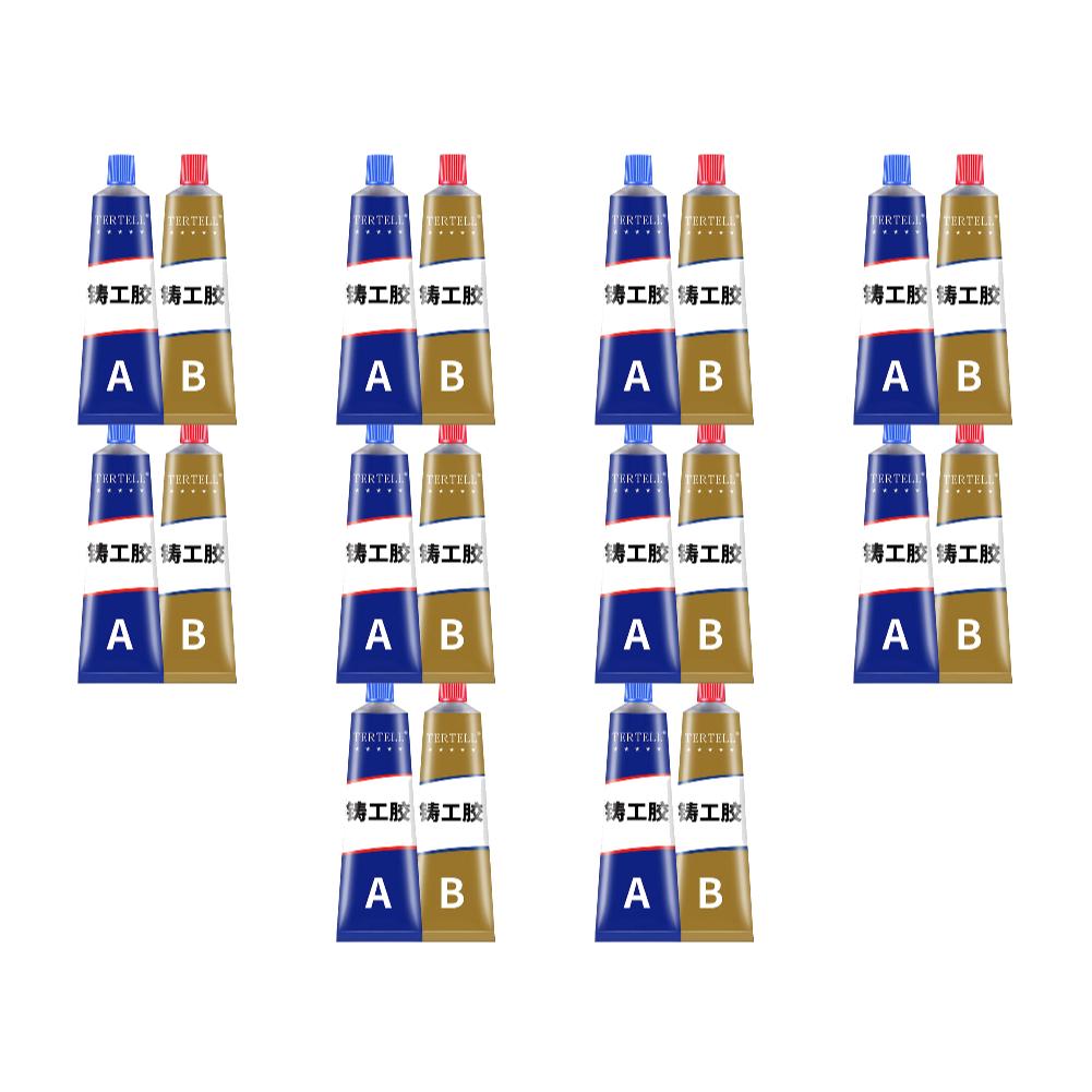 2pcs Metal Glue Extrusion Casting Metal Repair Glue Liquid Weld Aging Resistance Multi-function for Hard Plastics and Ceramics