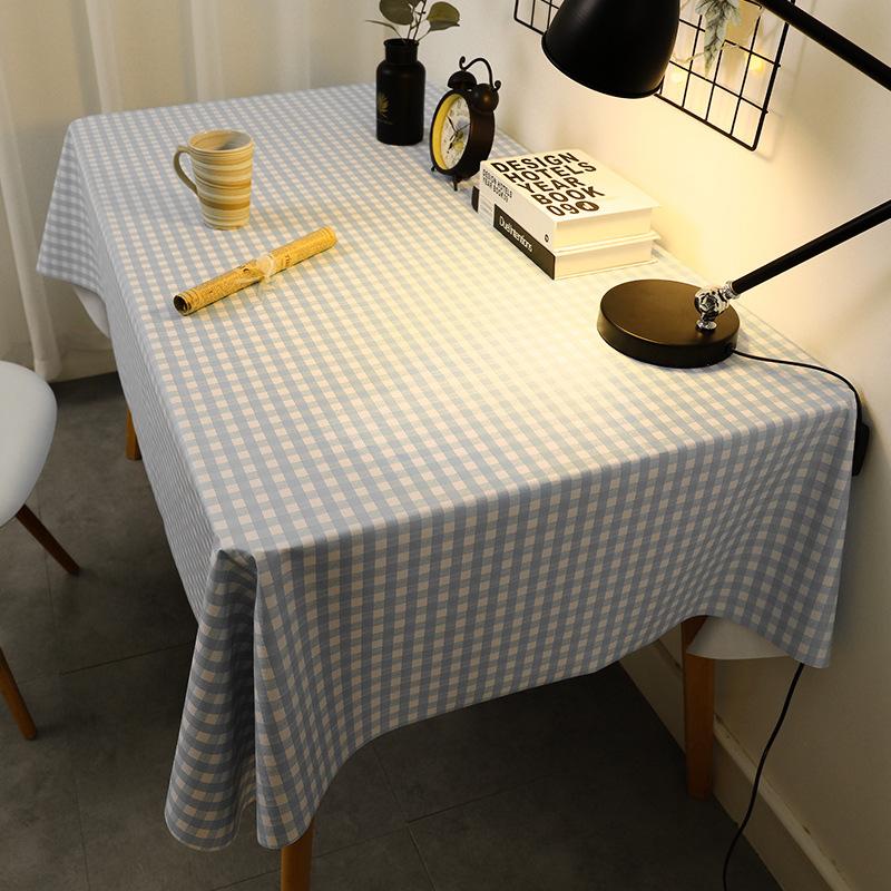 Tablecloth Waterproof and Oil-proof Wash-free Desk Rectangular Dining Table Tablecloth Coffee Table PVC Table Mat
