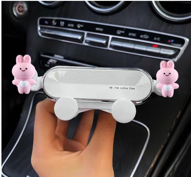 KJOY Auto Handy Cartoon Halter Auto Luftauslass, Auto Innenraum Auto Halter Navigation Feste Schnalle Multifunktionsprodukt