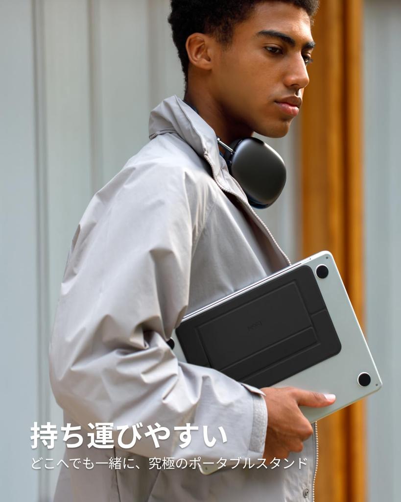 MOFT [Official Direct Store] Laptop Stand, Hollow Design, Easy To Carry, Foldable, Ultra-Slim, Stable, Adjustable To 15° & 25°, Fits Up To 16-inch PCs