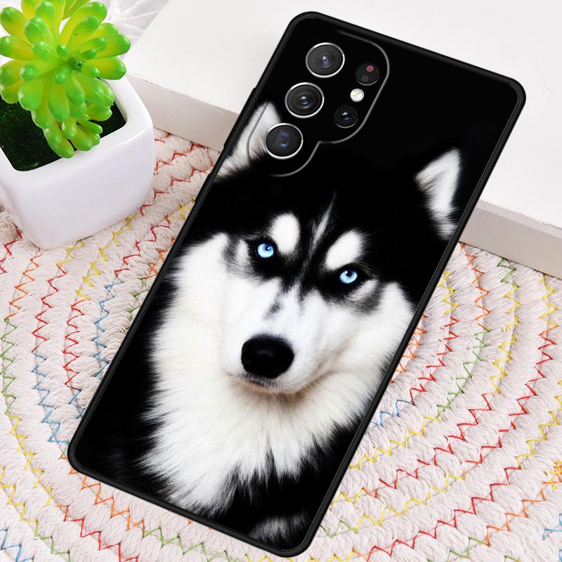 Animal Husky cute Puppy Dog Phone Case for Samsung Galaxy note 10 pro S26 Ultra S23 S24 FE S25 S21 S22 PLUS shockproof Cove