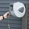 Automatic Compressed Air Hose Reel, 20m, 1/4" BSP Connector, 180 Degree Rotating Wall Mount, Gray