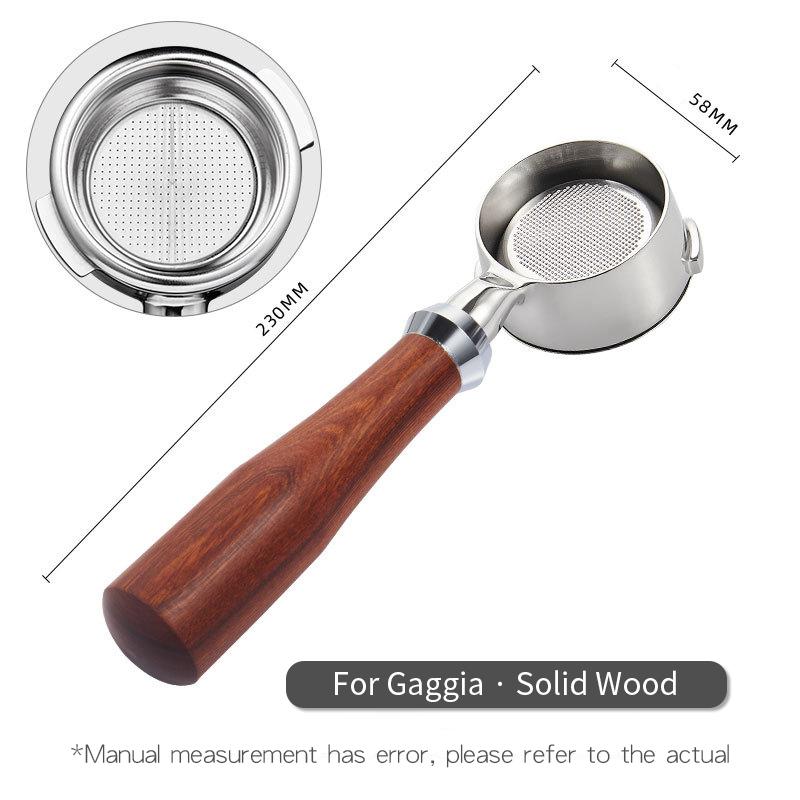 58MM Coffee Bottomless Portafilter for GAGGIA Classic Pro Naked Filter Basket Barista Accessories Espresso Machine Tools Goods