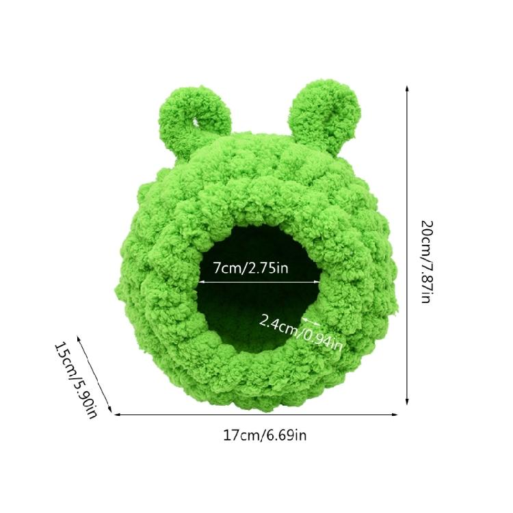 Warm Bird Nest Winter Bed Plush Snuggle House Hideout for Small Parrot Conure