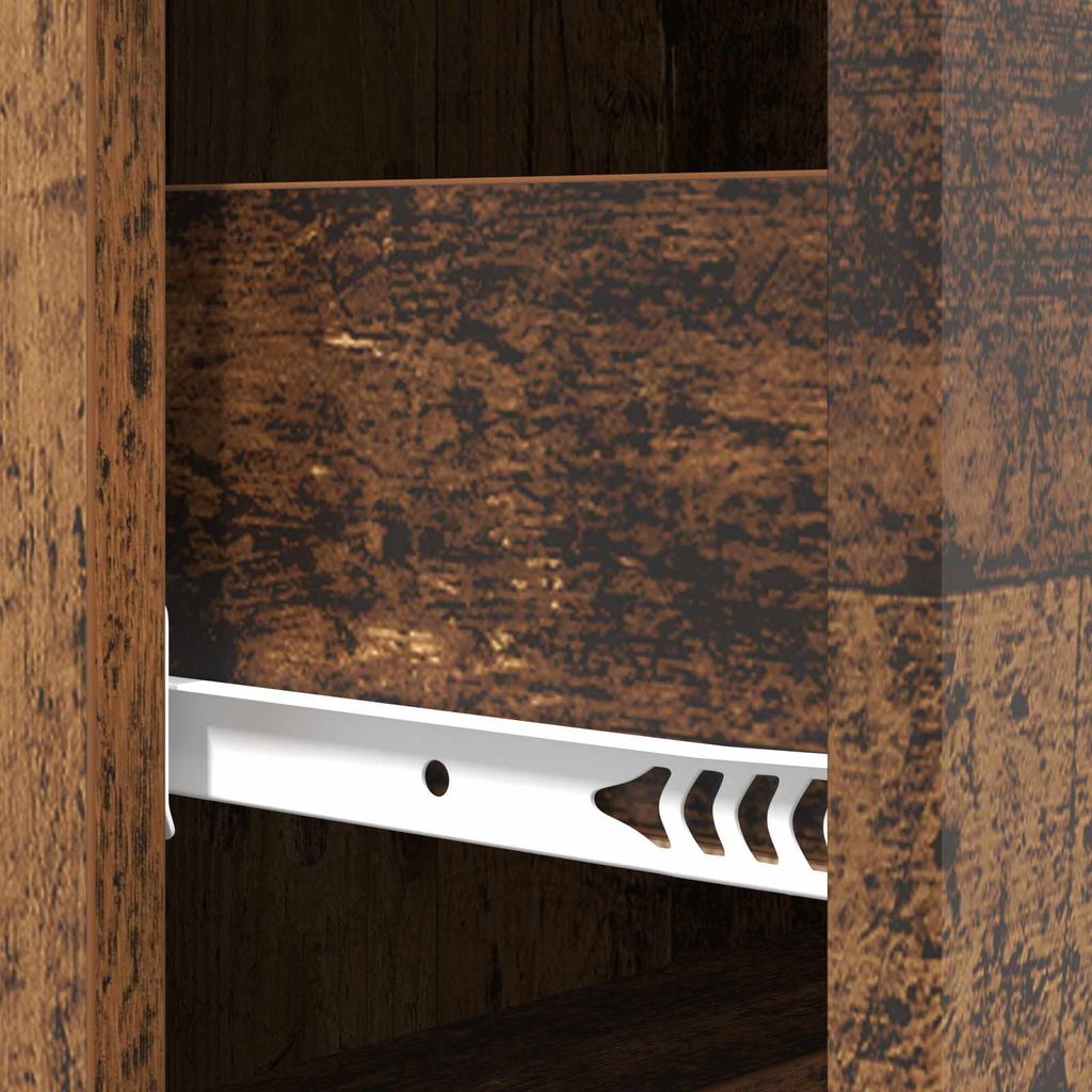 Drawer Cabinet Reclaimed Wood Look 33 x 34.5 x 87 cm Particleboard