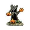 Halloween Aquarium Mini Figurines Resins Stump Pumpkin Decors Indoor Outdoor