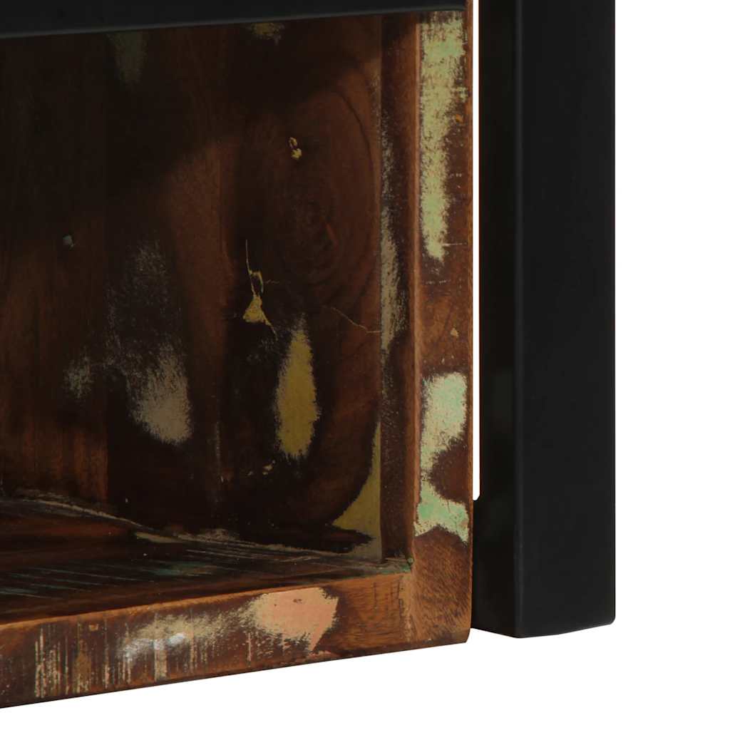 Nightstand Multicolored 40 X 35 X 40 Cm Solid Reclaimed Wood