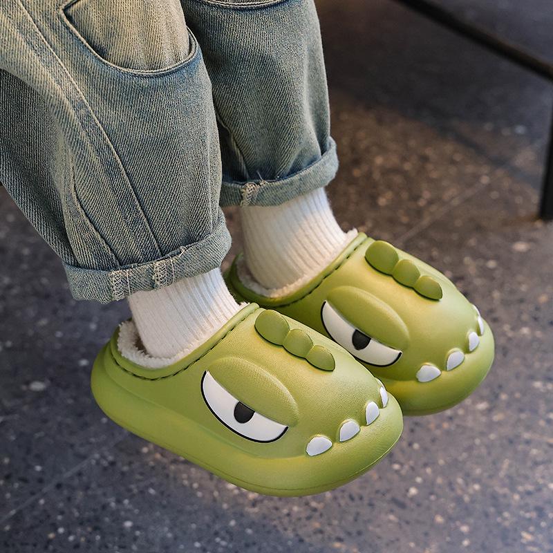 Children’s Winter Cotton Slippers: Fleece-Lined, Waterproof, EVA Squishy Feel, Warm, Closed Heel - Parent and Child Sizes Available