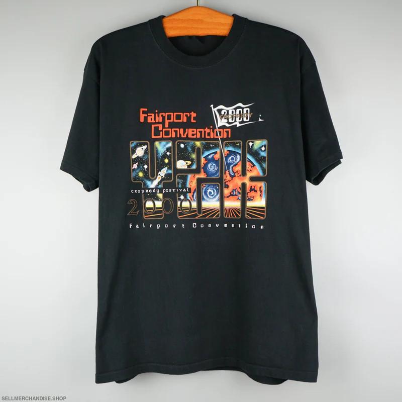 Vtg Fairport Convention Band Heavy Cotton Black All Size T Shirt TT220 Unisex T-Shirt XXXXL