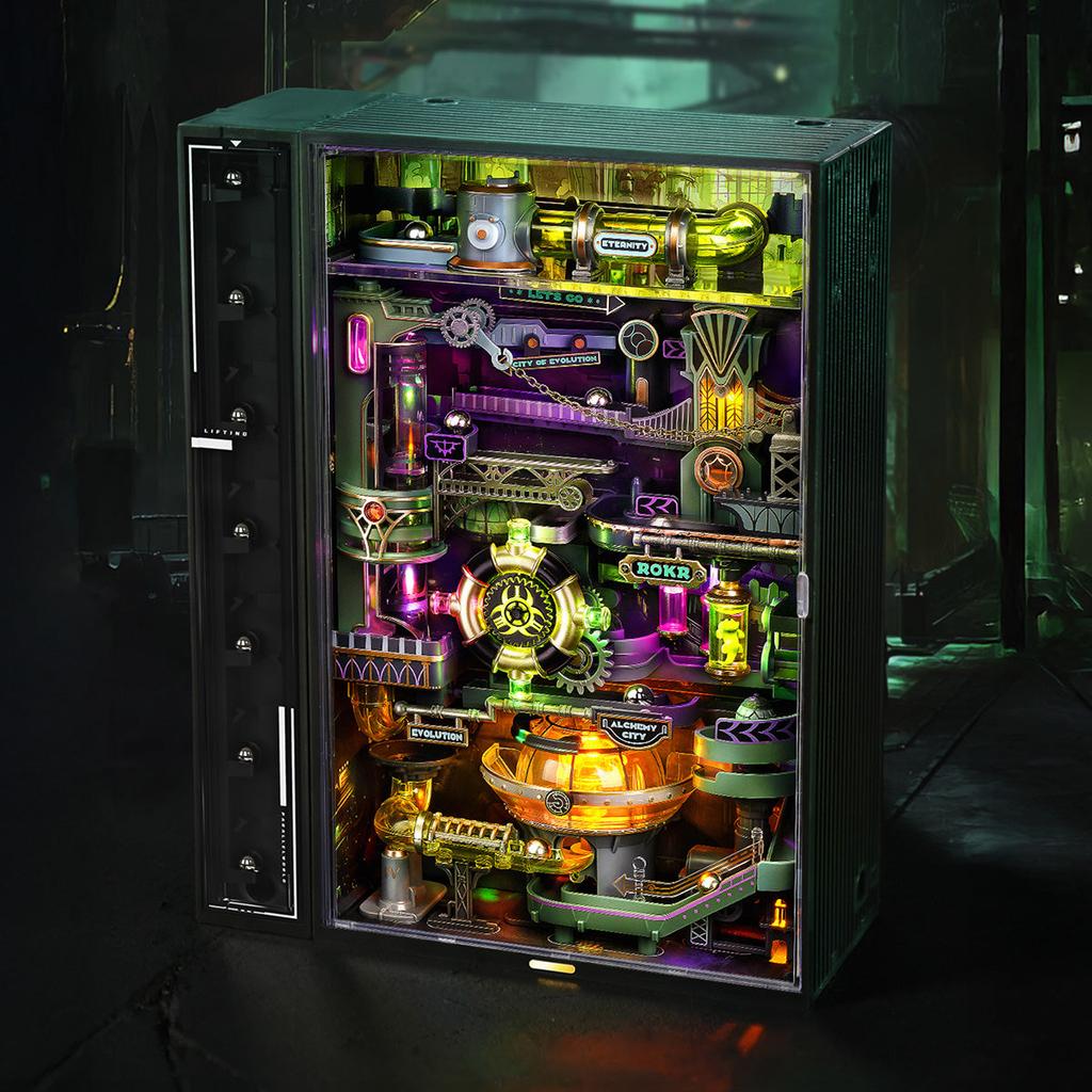 ROBOTIME ROKR Alchemy City Marble Run Mechanical 3D Puzzle MR04S