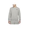 Nike Contrast Logo Crew Neck Pullover Sweatshirt Men Sweatshirt Grey DJ6915-063