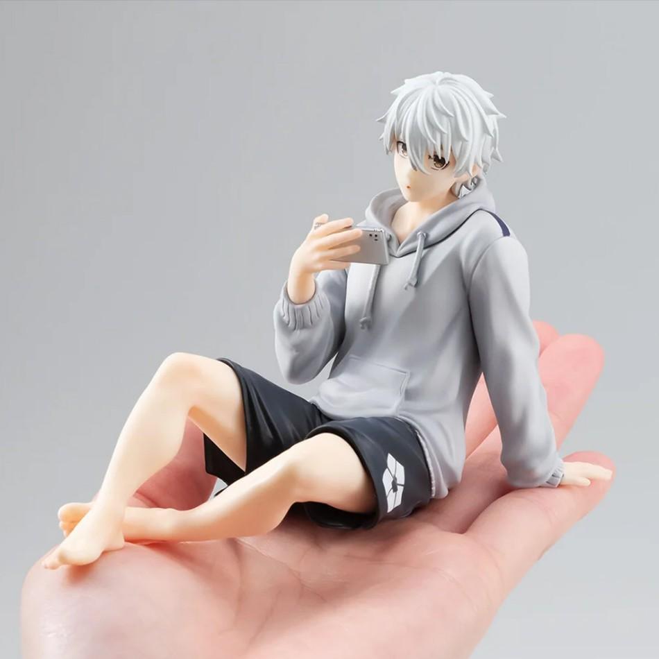 Blue Lock Anime Sitting Palmar Center Cute Nagi Seishiro Figure Model PVC Desk Decoration Toys Kids Birthday Gifts